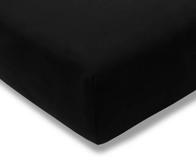 Estella Merkloos Jersey Hoeslaken 150x200 cm - Zacht & Duurzaam Zwart