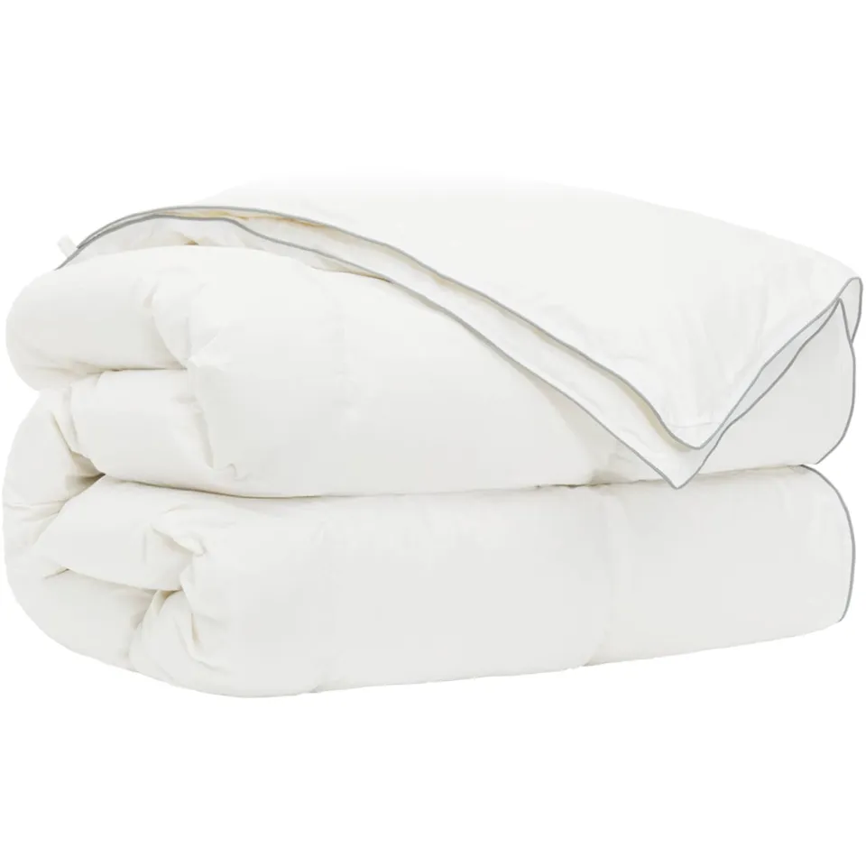 vidaXL 90% ganzen dons dekbedset FULDA 2 st 150 x 200 cm 310 GSM Wit, foto 3