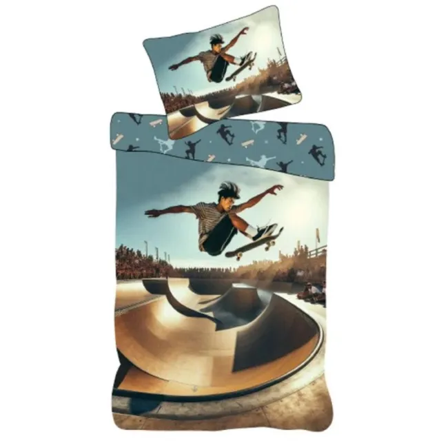 Brandmac Dekbedovertrek - Skateboard - Voor de kinderkamer Meerkleurig