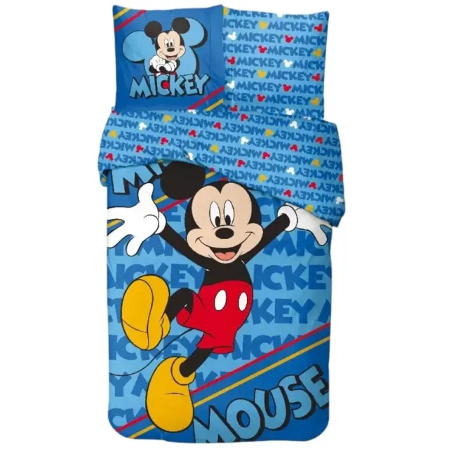 Disney Mickey Mickey Mouse Dekbedovertrek blauw - Katoen Multicolor