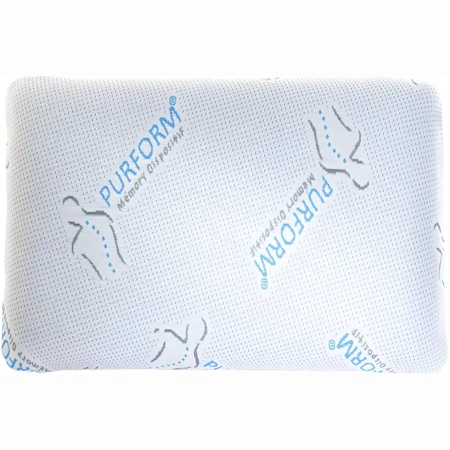 Vente-unique Hoofdkussen met vormgeheugen 40 x 60 cm anti-huisstofmijt PURFORM - SIRONA Wit