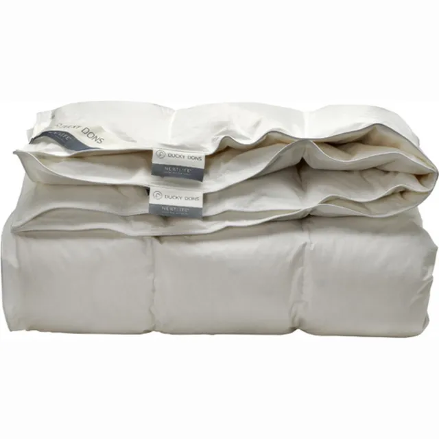 Ducky Dons Nextlife 4-Seizoenen Dekbed - 70% Dons - Gerecyclede Dons/Veren - Lits-jumeaux - 240x220 cm Wit