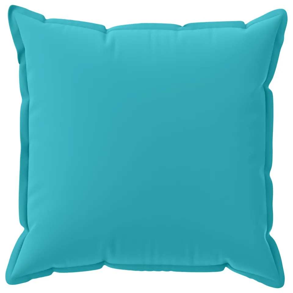 vidaXL Kussensloop 6 st HOUTEN Turquoise 80 x 80 cm Polyester