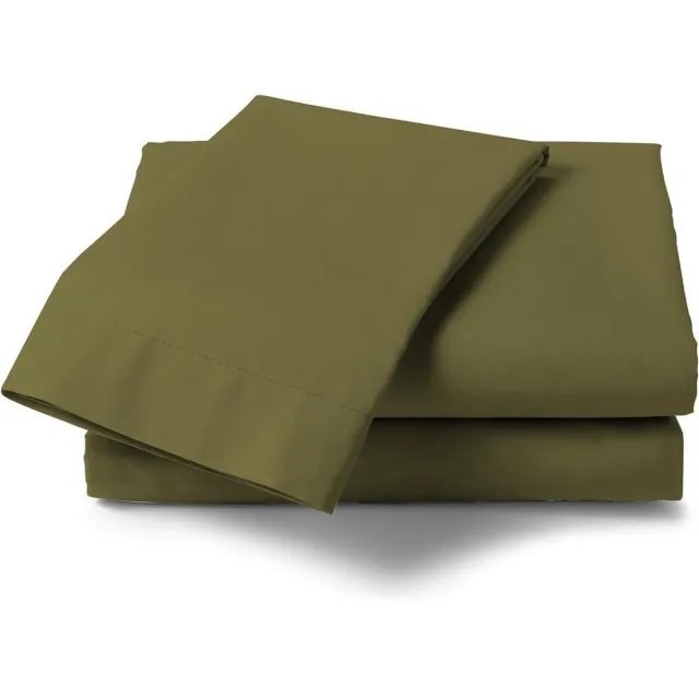 Heckettlane Perkal Laken Burnt Olive Groen