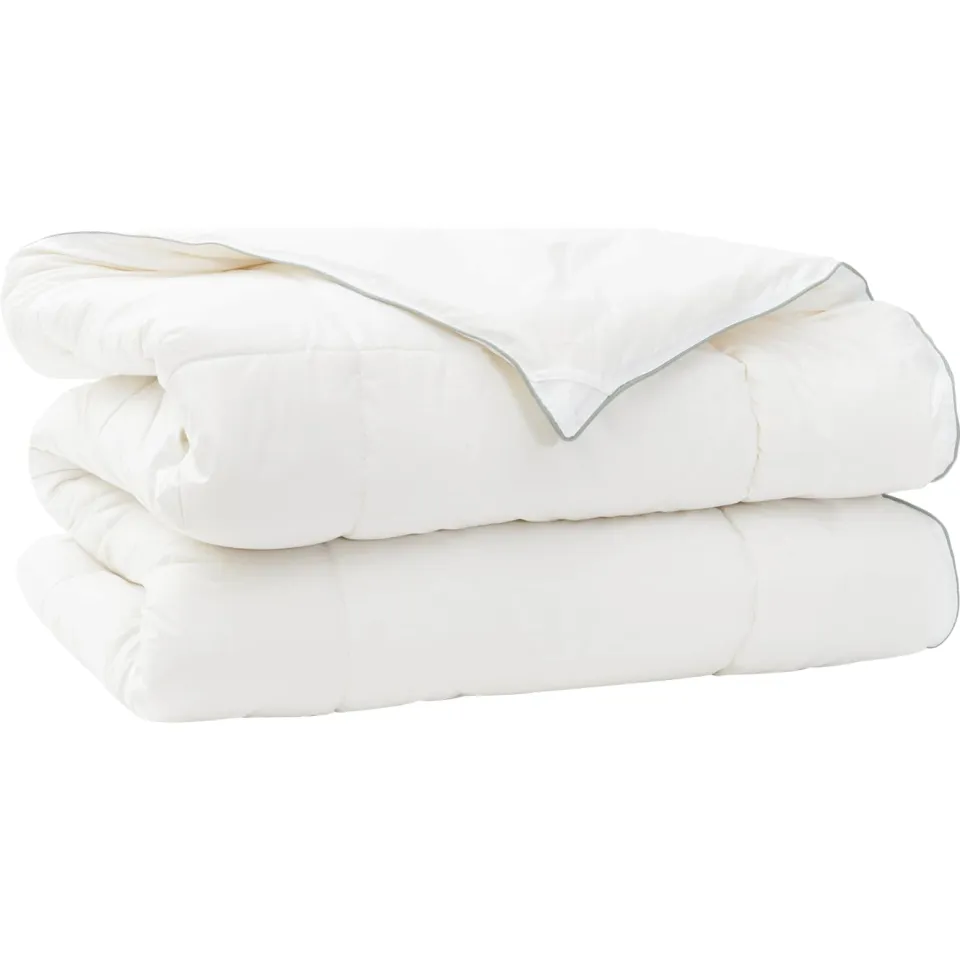 vidaXL Dekbed TRIER 135x220 cm 4 seizoenen 350 GSM Wit Hypoallergeen