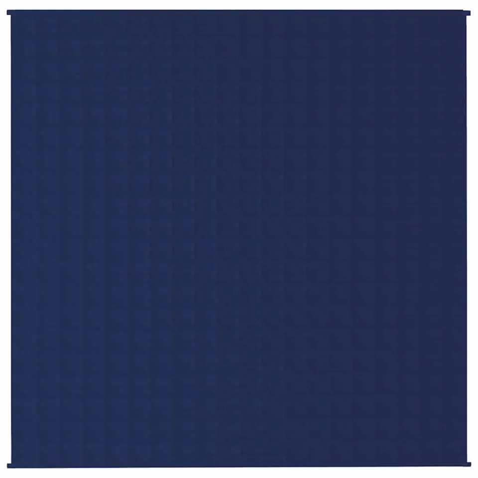 vidaXL Verzwaringsdeken 200x200 cm 9 kg stof blauw, foto 3