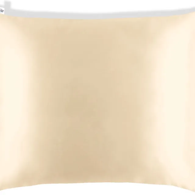 BeautyBySilk 100% Premium Zijden Kussensloop - Hoogste Kwaliteit: 6A Grade & 22 momme - 99,7% Antibacterieel door Zilverionen - Beter dan Katoen/Satijn - Voorkomt Huidirritatie, Acne, Fijne Lijntjes, Rimpels & Haarbreuk - 50x60cm - Champagne