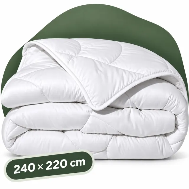 Sleeps All Year Dekbed Enkel 240x220 cm - Anti Allergie Dekbed - Super Zacht en Soepel - Lits-Jumeaux Dekbed Wit