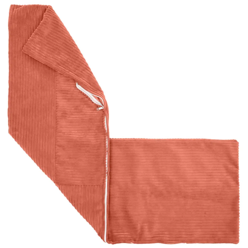 vidaXL Kussensloop 2 st ALMELO Rood-oranje 40 x 145 cm corduroy, foto 4
