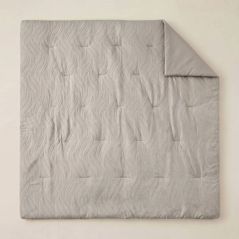 Sleeptime Lazy 3D embossed synthetisch enkel dekbed - taupe, foto 3