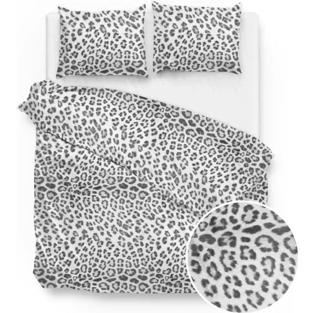 Zo! Home Yildou Dekbedovertrek - Lits-jumeaux - 260x200/220 cm - White/Grey Wit