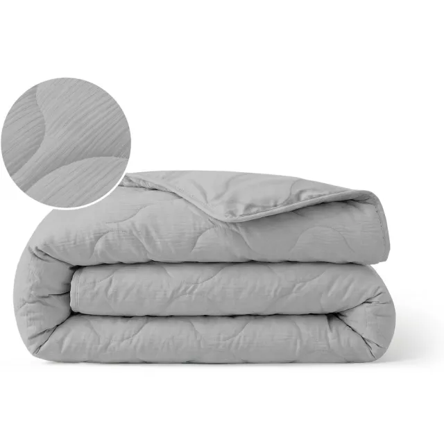 Zelesta Special Mousseline Zomerdekbed - Lichtgrijs 240x200cm