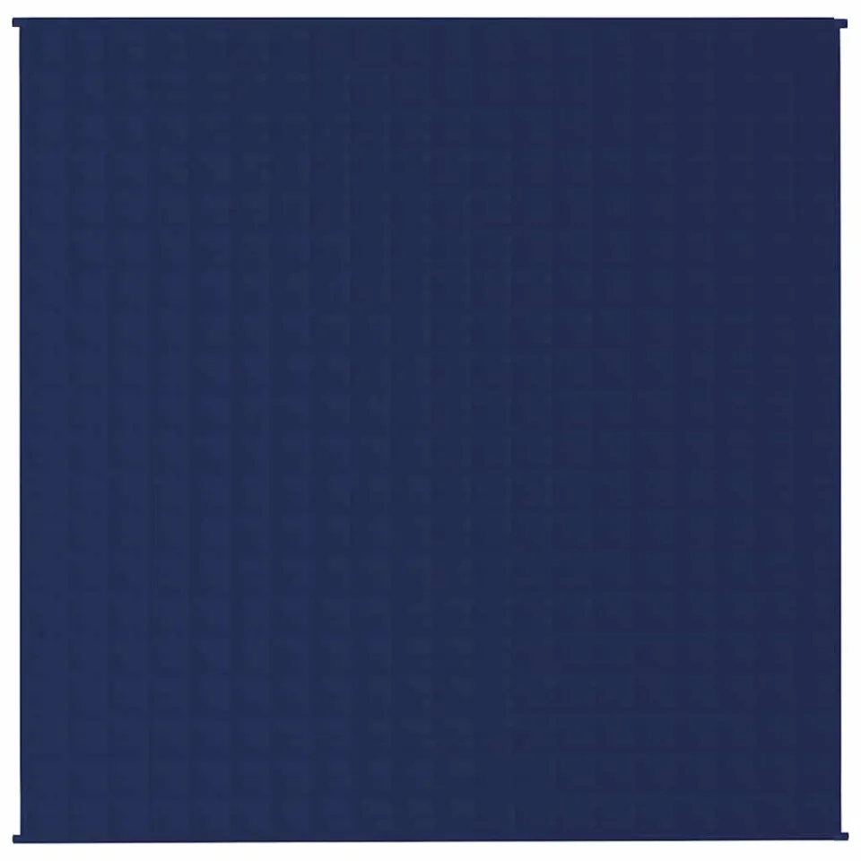 vidaXL Verzwaringsdeken 200x200 cm 13 kg stof blauw