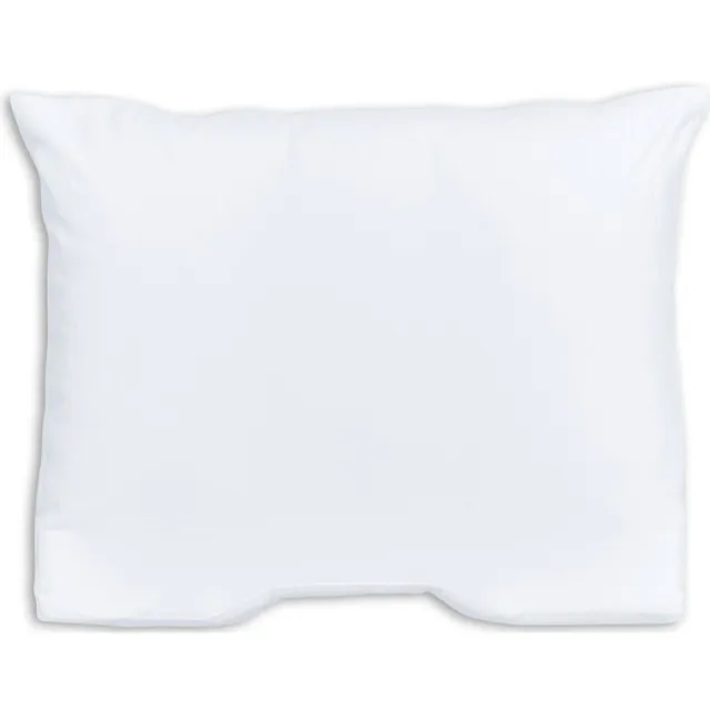 Silvana kussensloop molton rood (60x70 cm) Wit