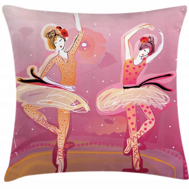 ABAKUHAUS Balletkussenhoes – Beidzijdig bedrukt – 40x40 cm Mehrfarbig