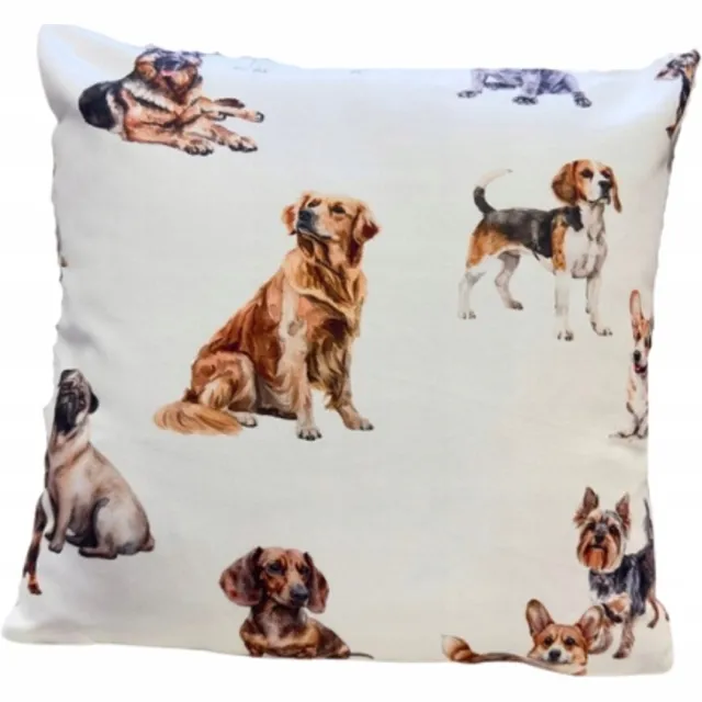 Markizeta Decoratieve kussensloop kinderkamer honden 40x40 cm velours Multicolor
