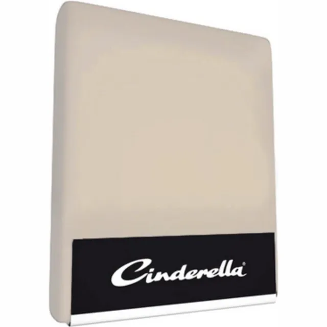 Cinderella hoeslaken jersey 180X220 & 200/200 (30)taupe (tot 25cm)
