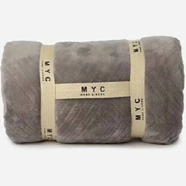 MYC Home Linens Plaid Tacto seda - Grijs - 130 x 180cm