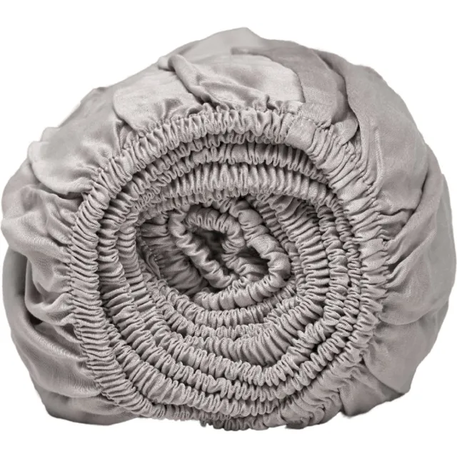 Coco & Cici TENCEL - Sateen Hoeslaken Taupe - 140x200x30