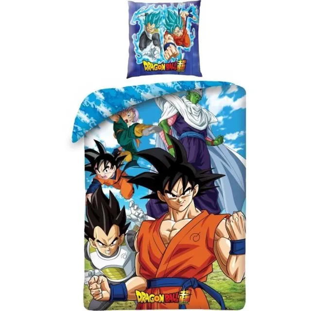 Dragon Ball Z Dekbedovertrek set Dragon Ball 24 x 4 x 30 cm Multicolour Bed van 140 2 Onderdelen Blauw