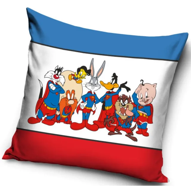 Looney Tunes De Looney Tunes Super Hero Kussensloop 40x40 cm Multicolor