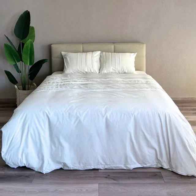 Beau Maison Dekbedovertrek Saint Paul Wit + 2 kussenslopen Wit/White