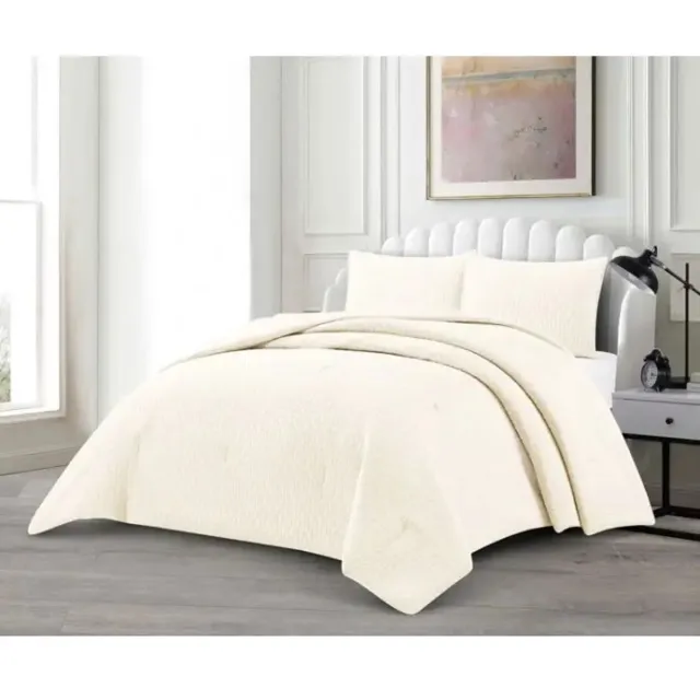 Lavella Alara Bedspreiset - 240 x 250 cm - Crème - 3-delig Multi