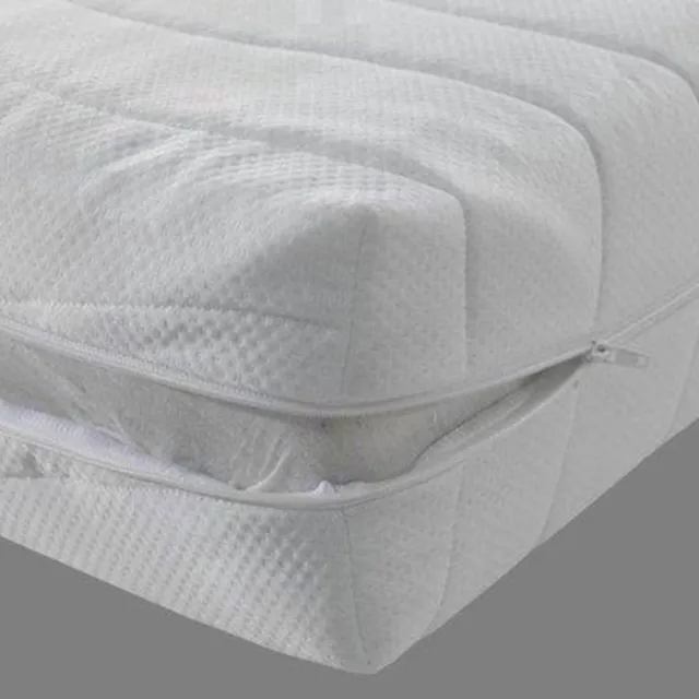 Toros Bedden Matrashoes 180x200 14 - 15 cm Matrashoes Bamboo Met 3zijdige Rits - Anti Allergie Wit