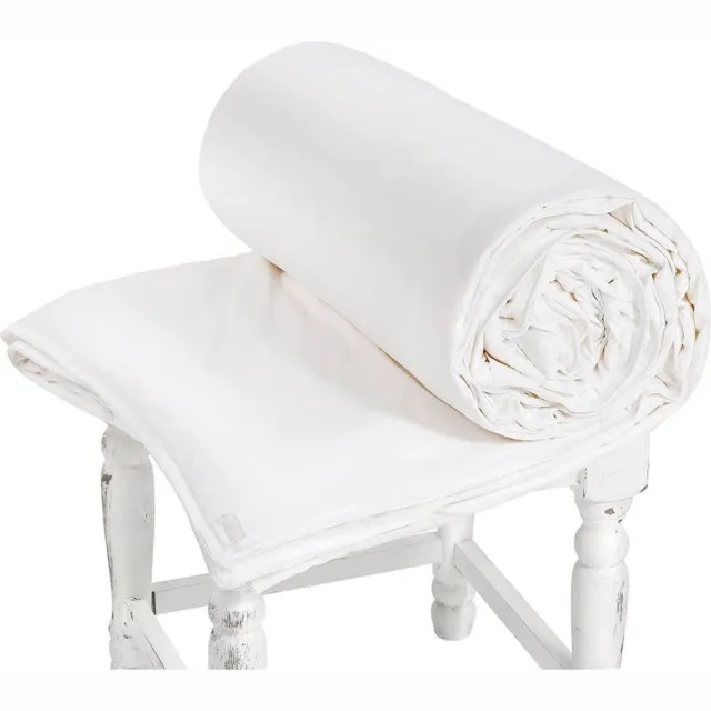 Emperior Silk Zijden zomerdekbed Belcanto (175g/m2) - katoenen tijk - 140x200cm - Silk Heaven - 140x200cm Wit