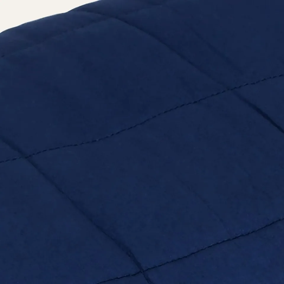 vidaXL Verzwaringsdeken 200x220 cm 9 kg stof blauw, foto 4