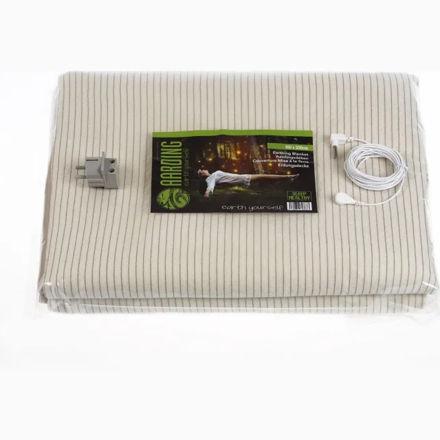 AARDING Aardingsdeken - fleece - 160 x 210 cm - wit Naturel