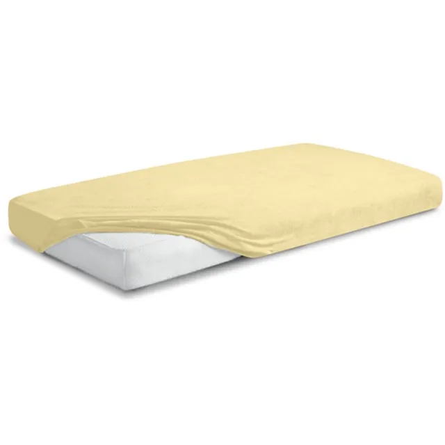 Matex Frote Premium - Hoeslaken - 180x190;180x200 - Zacht Geel