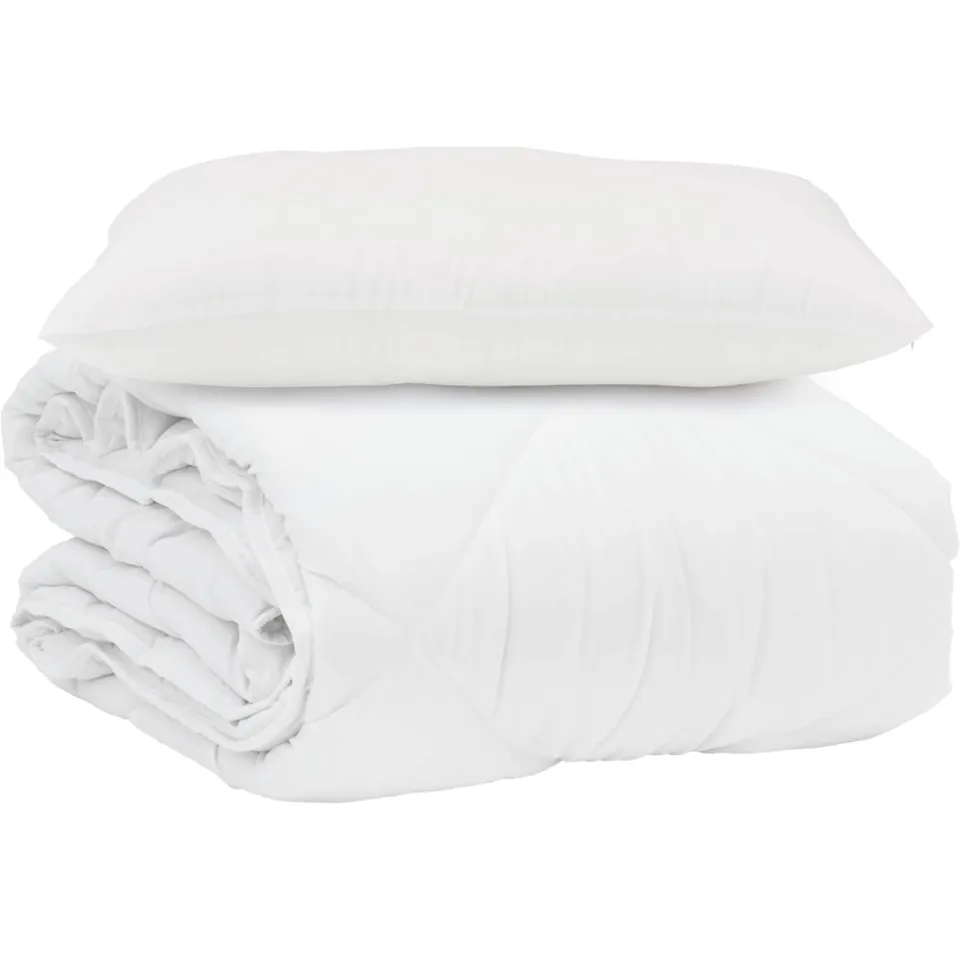 vidaXL Zomer Dekbed 135 x 200 cm 200 GSM Microvezel Wit