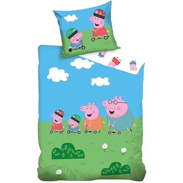 Peppa Pig Dekbedovertrek - Voor de kinderkamer - Roze Meerkleurig