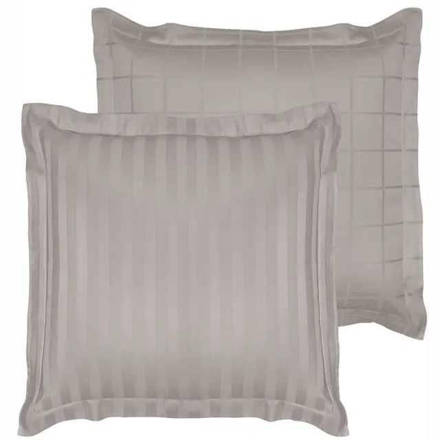 De Witte Lietaer Kussensloop Zygo Atmosphere - 63 x 63 cm - Grijs - Katoen Satijn