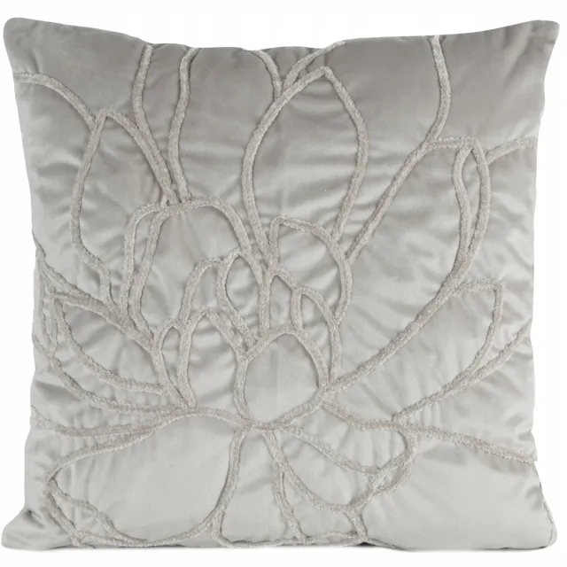 Eurofirany Decoratieve Kussensloop SANDI 04 45x45 cm Zilver met Borduurwerk