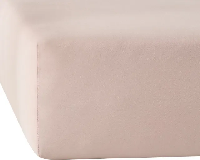 De Witte Lietaer Hoeslaken Elena Pearl Pink - 90 x 200/220 x h 30 - Katoen Jersey Roze