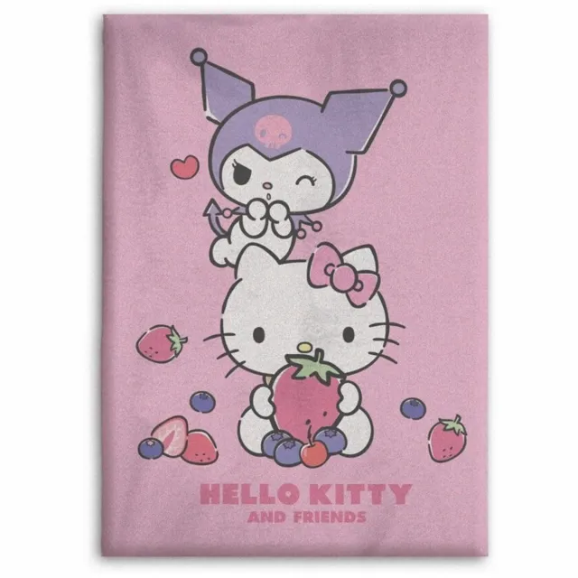 Hello Kitty Fleece plaid 100 x 140 cm - polyester Multi kleuren