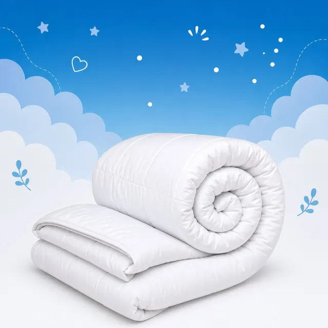 princessdekbedden Princess Royal Touch Dekbed 140x200 cm - 1 Persoons - All Year - Luxe Hotelkwaliteit - Anti-Allergie - Wasbaar Wit