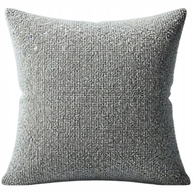 MMO-EURO Martyna Opiełka Decoratieve Kussenhoes Bouclé 60x50 cm - Bukla Grijs
