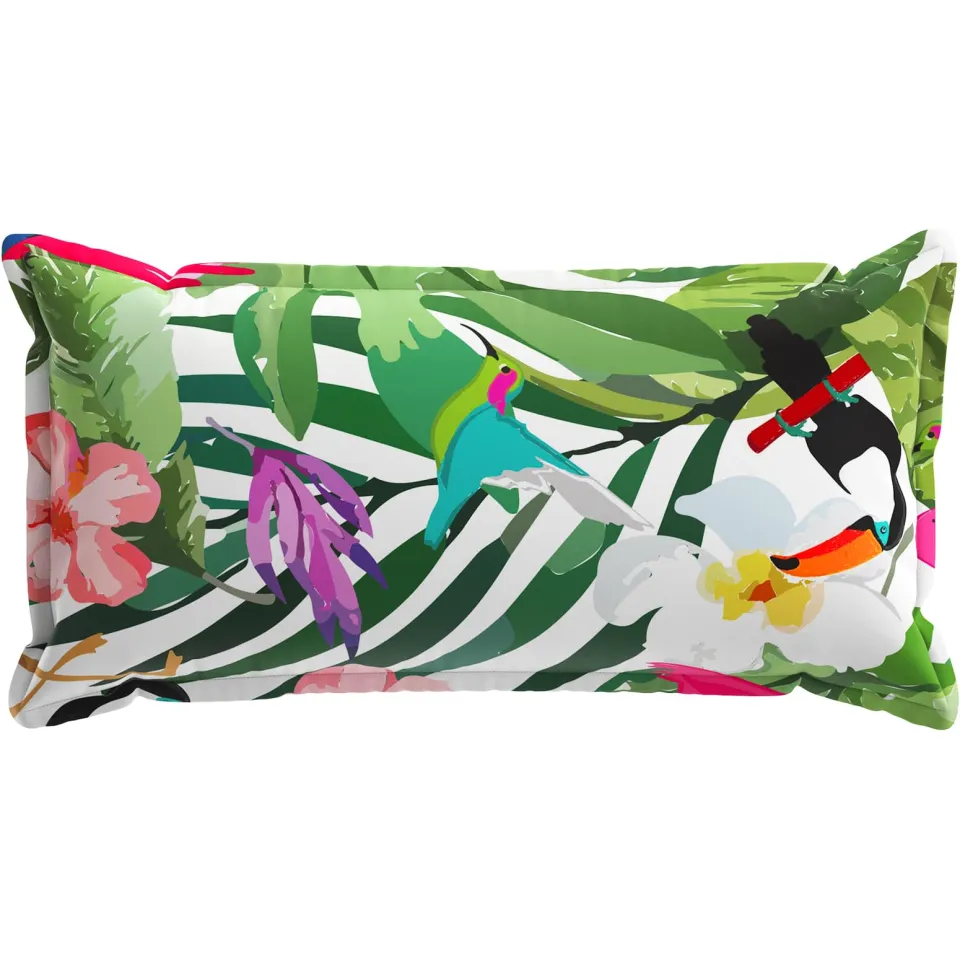 vidaXL Kussensloop 6 st HOUTEN Meerkleurig 40 x 80 cm Polyester, foto 4