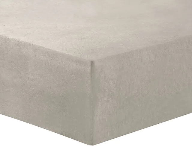 VISION home Vision - Hoeslaken FLANEL 100% katoen - Beige - 140 x 200cm met grote hoek van 30cm - Oekotex - zacht en warm
