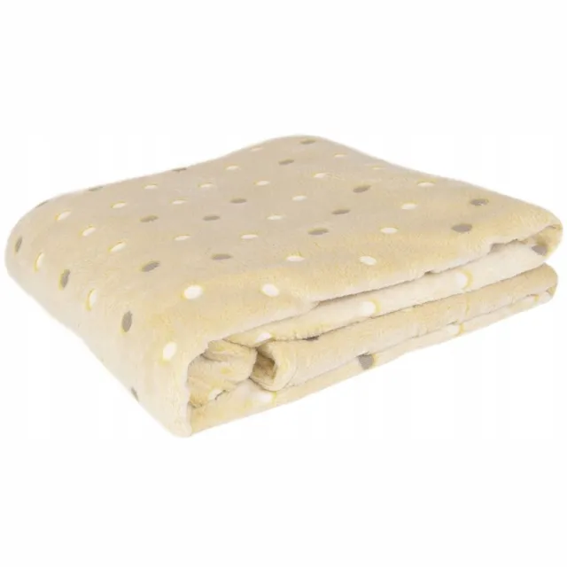 Darymex Zachte Microvezel Deken 200x220cm met Stippen - Limoncello
