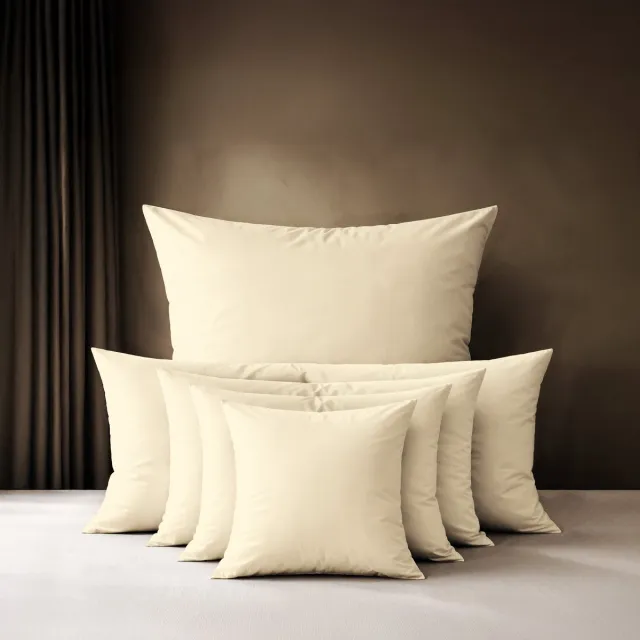 lavea Voedingskussenhoezen 40x145 cm Set van 2 – Zijdelingse Hoezen van 100% Katoen, Zacht en Ademend met YKK-Ritssluiting, OEKO-TEX Gecertificeerd – Crème
