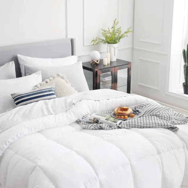 Riokem ® Super Zachte Anti-Allergie Dekbed voor Comfortabel Slapen - Oeko-Test Gecertificeerd wit