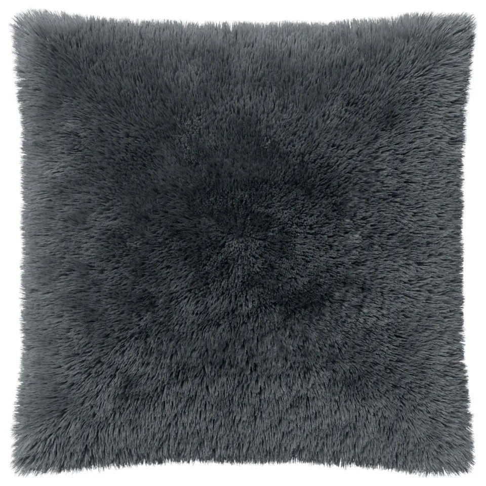 vidaXL Kussensloop 2 st HEERLEN Antracietkleurig 65 x 65 cm PV Fleece, foto 4
