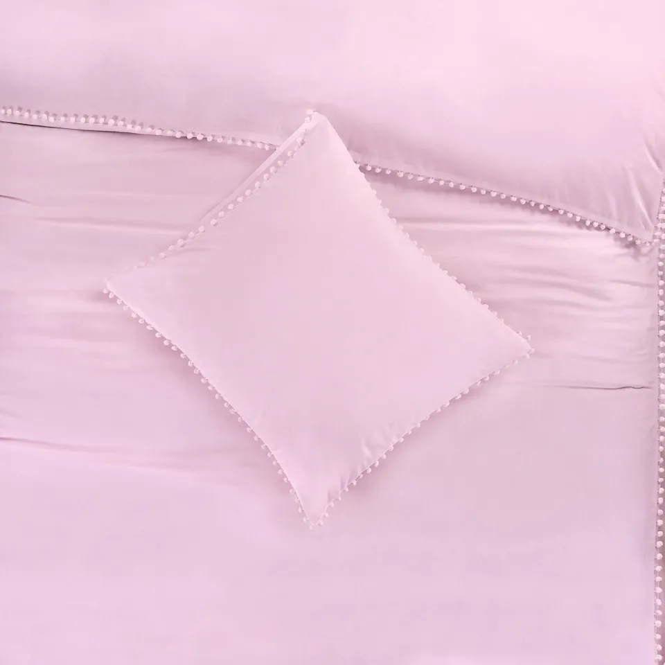 NOUS Living katoenen dekbedovertrek 2-persoons (200x220 cm) roze, foto 3