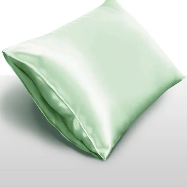 inSilk Zijden Kussensloop Mintgroen 60x70 cm - 100% Moerbei Zijde