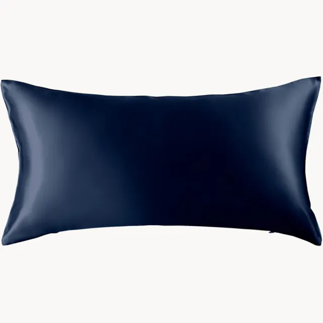 Sichou Zijde kussensloop 4A van moerbeizijde, donkerblauw