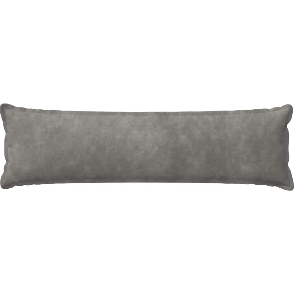 vidaXL Kussensloop HOUTEN Lichtgrijs 40 x 145 cm Microfiber Fleece, foto 2